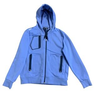 RLX Golf Men’s Blue Double Knit Tech Full Zip Hoodie Size: L